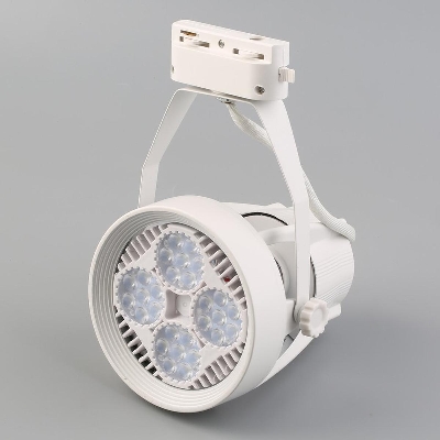 Picture of 45W LED Track Light Par30 White Body Clothing Spotlights Backdrop Shop Windows Slide Rail Track Light Lamp 1Pcs 