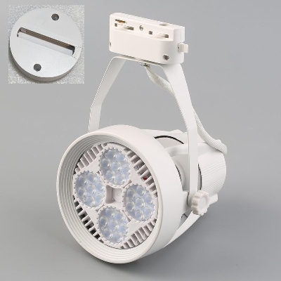 Picture of LED Track Lighting PAR30 45W Spot lamp Bulb With Base Holder White For Indoor Shop Room Light 