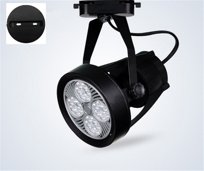Picture of LED Track Lighting PAR30 45W Spot lamp Bulb With Base Holder Black For Indoor Shop Room Light 