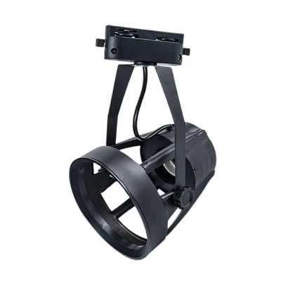 Picture of Par30 Spotlight Track Lamp Cover Lampshade Holder Plastic Body With Round surface mounted track light Base (Bulb not Included) 1Pcs 