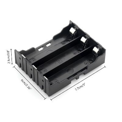 Picture of ABS 18650 Battery Holder Storage Box Case  3  Slot Batteries Container With Hard Pin 1pcs 3x Slot