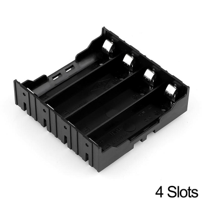 Picture of ABS 18650 3.7V Battery Holder Storage Box Case 4 Slot Batteries Container With Hard Pin 1pcs 4x Slot