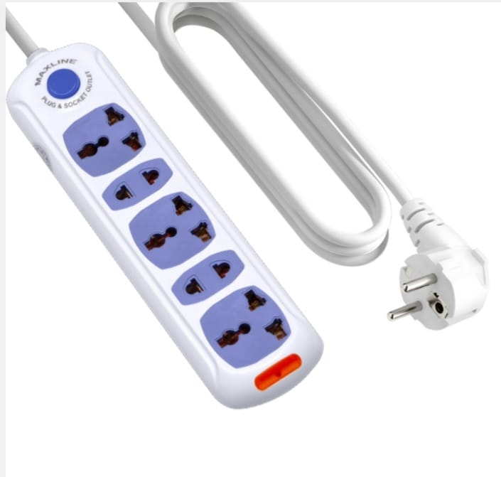 Picture of Maxline ML-0032 Multiplug 5 Port Extention Socket 10 Meters