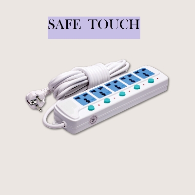 Picture of SAFE TOUCH ST-815 Multiplug 5 Port Extention Socket 5Y/15 Feet Cable Multi Plug