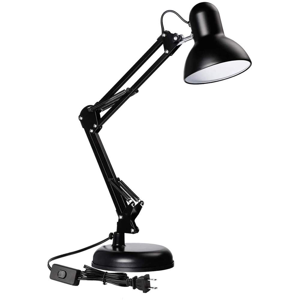Picture of MT-810  Long Arm Desk Lamp  Multifunctional 360° Rotatable Metal Body Table Lamps For Study(Bulb Not included ) Black