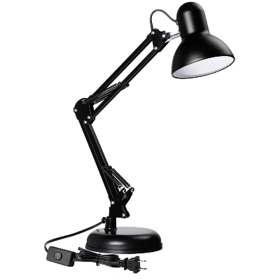Picture of MT-810  Long Arm Desk Lamp  Multifunctional 360° Rotatable Metal Body Table Lamps For Study(Bulb Not included ) Black