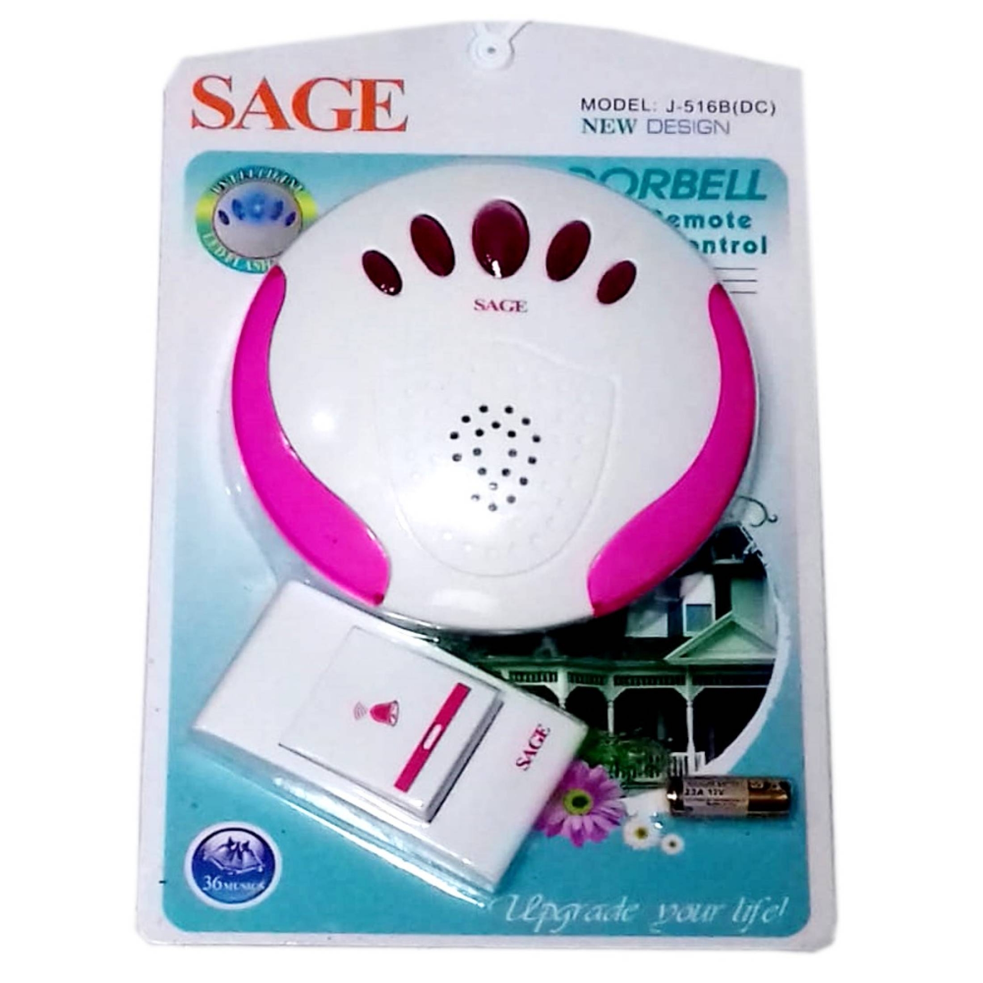 Picture of Sage J-516B(DC) Wireless Door Calling Bell ( Battery Not Included ) 