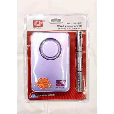 Picture of UMS Malaysia Wired Musical Door Calling Bell Multicolor