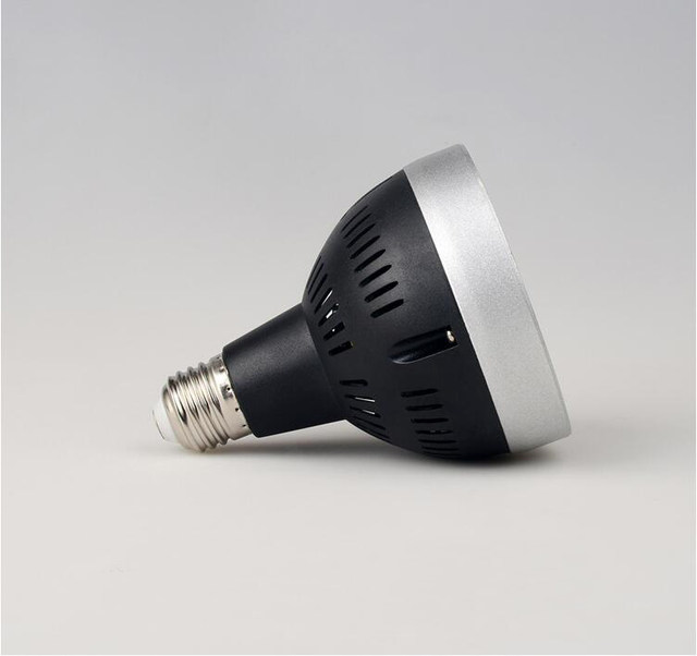 Picture of LED track spotlight bulb par30 single clothing store supermarket fresh super bright energy-saving light source E27 screw mouth Black Body 