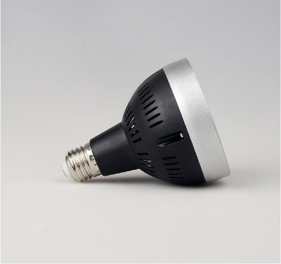 Picture of LED track spotlight bulb par30 single clothing store supermarket fresh super bright energy-saving light source E27 screw mouth Black Body 