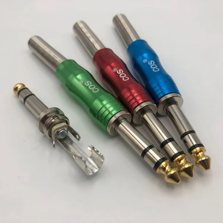 Picture of Mono Jack Male 6.35mm 2 Pole Audio Connector 1Pcs 
