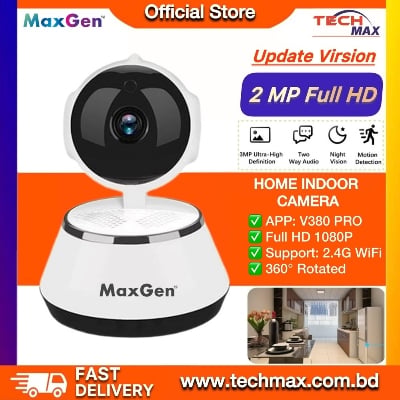 MaxGen V380 PRO Q6X PTZ WIFI IP Camera 2MP 1080P 360 Degree Rotation Two-way Voice Night Vision 