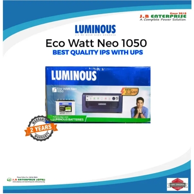 Picture of LUMINOUS Eco Watt Neo 1050 12V IPS/UPS | 900 VA (756 W) | Supports 1 Battery | For Home/Office Backup | 2 Years Warranty