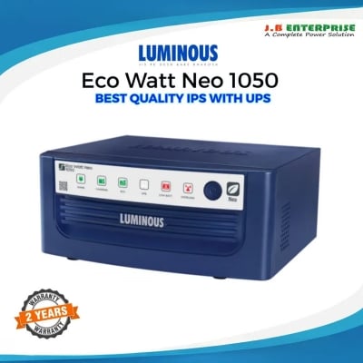 Picture of LUMINOUS Eco Watt Neo 700 IPS UPS 12V | 500 Watt | For 3 Fans & 6-7 Lights / Computer, TV, Printer, Scanner | Authorized Dealer: J.B ENTERPRISE | 2 Years Warranty