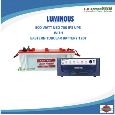 Picture of IPS WITH BATTERY PACKAGE FOR 3 FAN 6 LIGHTS LUMINOUS ECO WATT NEO 700 WITH EASTERN BATTERY 120T COMBO PACKAGE
