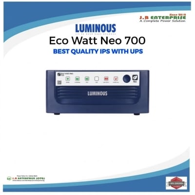 Picture of LUMINOUS IPS UPS MACHINE ECO WATT NEO 700 CAPACITY 500 WATT FOR 3 FAN 8 LIGHTS SINGLE BATTERY-Multicolor