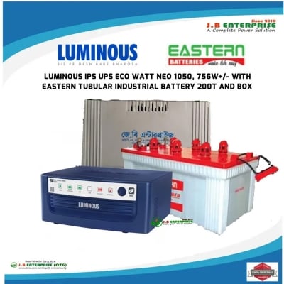 Picture of LUMINOUS IPS FOR 5 FAN 10 LIGHT FULL PACKAGE LUMINOUS 1050 WITH EASTERN 200T BATTERY-Multicolor
