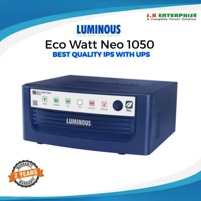 Picture of Luminous Eco Watt Neo 1050 IPS/UPS 12 V 900 VA (~756W) Intelligent Square Wave Inverter 24‑Month Warranty-Blue