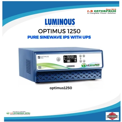 Picture of LUMINOUS IPS OPTIMUS 1250 WITH SAIF POWER TALL TUBULAR BATTERY STB 200 COMBO PACKAGE FOR 5/6 FAN 8/10 LIGHTS OR COMPUTER, TV OTHERS-Blue