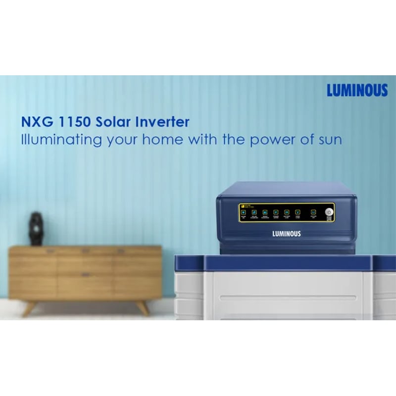 Picture of Luminous NXG 1150E Solar Hybrid IPS UPS | 850VA | 12V | 50A Solar Controller | Up to 850Wp Panels | LED Display | 24-Month Warranty | BIS Certified-Multicolor