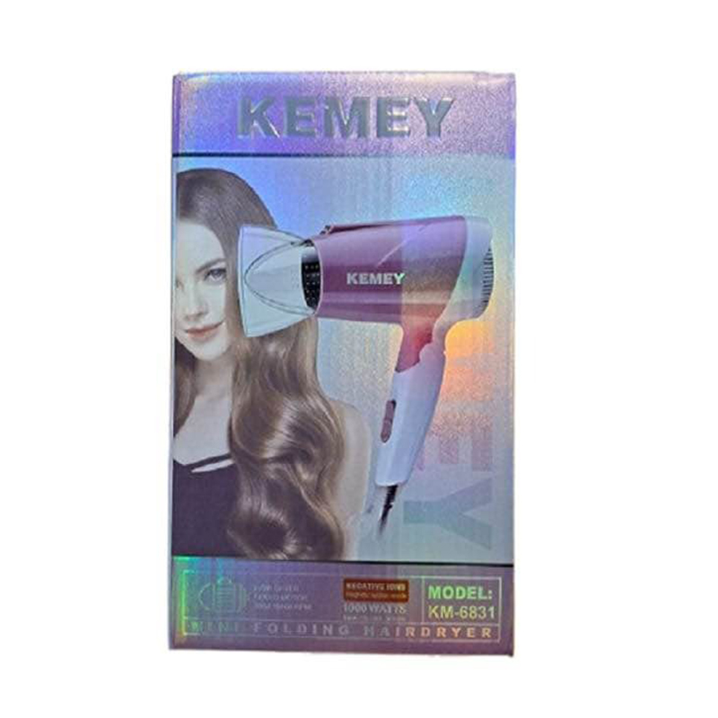 Picture of Kemey Km6831 Cool And Hot Foldable Electric Hair Dryer For Women - Hair Dryer