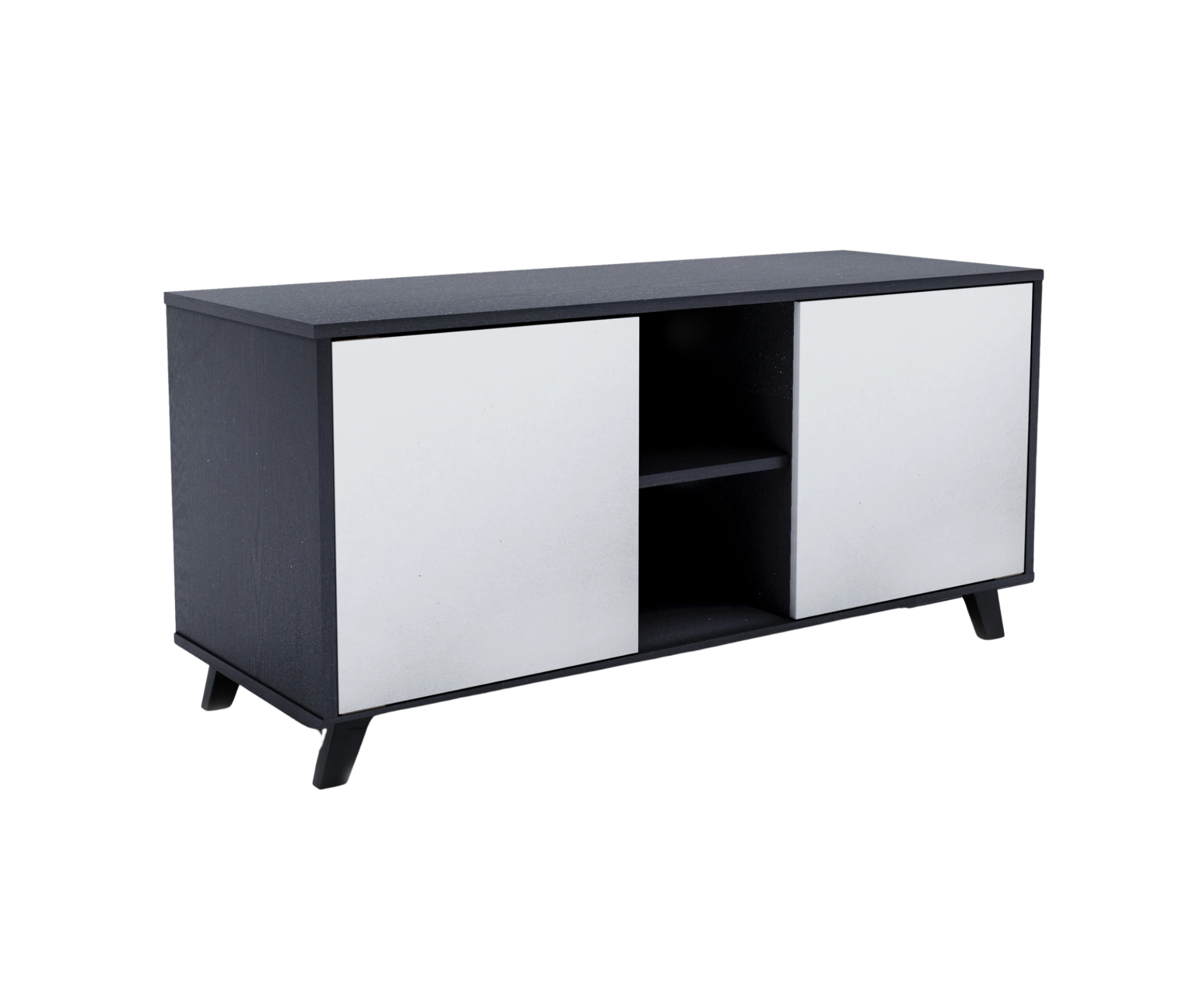 Picture of FurniQ Furniture Shelby Modern TV Entertainment Unit - Premium Melamine Board TV Stand with Storage Shelves - Wall Mounted Design