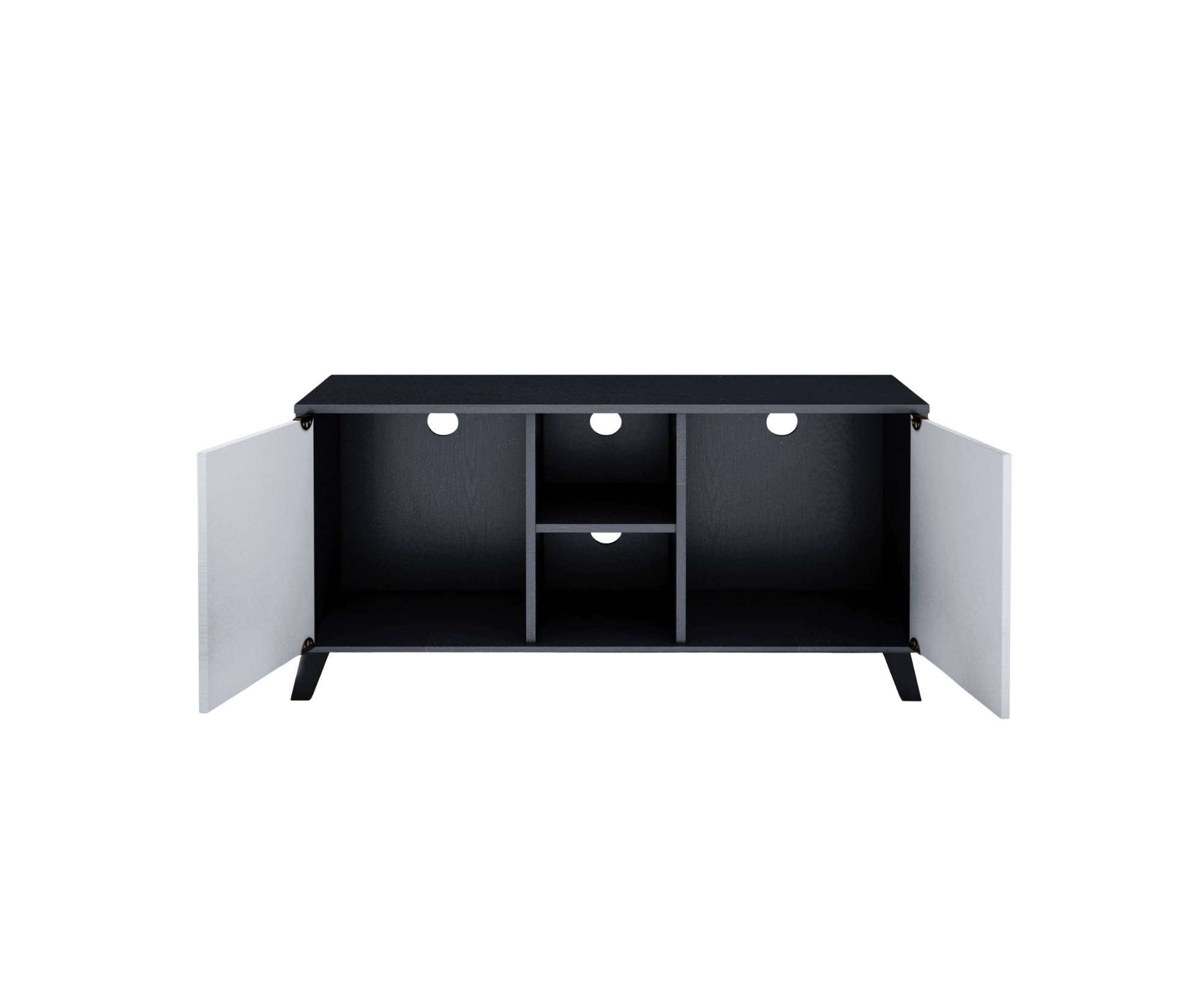 Picture of FurniQ Furniture Shelby Modern TV Entertainment Unit - Premium Melamine Board TV Stand with Storage Shelves - Wall Mounted Design