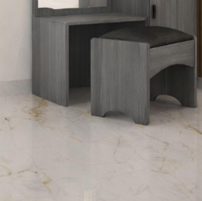 Picture of FurniQ Furniture Modern Grey Dressing Table with LED Mirror & 2-Drawer Storage - Premium Melamine Board Vanity Table Set