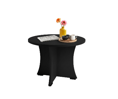 Picture of FurniQ Furniture Modern Round Globe Coffee Table - Brown Wooden Finish Center Table for Living Room & Office