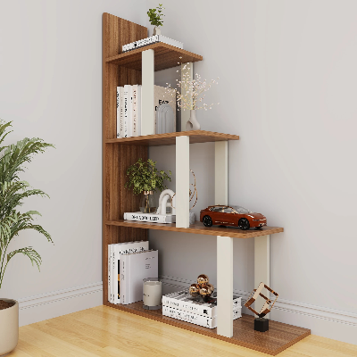 Picture of FurniQ Furniture HOMEEASY Engineered Wood Open Book Shelf (Finish Color - Wenge, DIY(Do-It-Yourself))