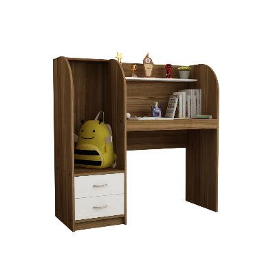 Picture of FurniQ Furniture SIVOM Kidee Multipurpose Study/Home/Office Table Engineered Wood Multipurpose Table (Free Standing, Finish Color - Lyon Teak, White, Knock Down)