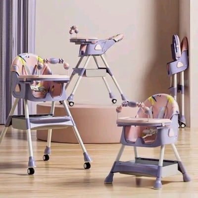 Picture of 4-in-1 Baby Premium Highchair (Pink Flower)