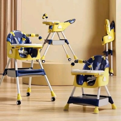 Picture of 4-in-1 Baby Premium Highchair (Blue Flower)