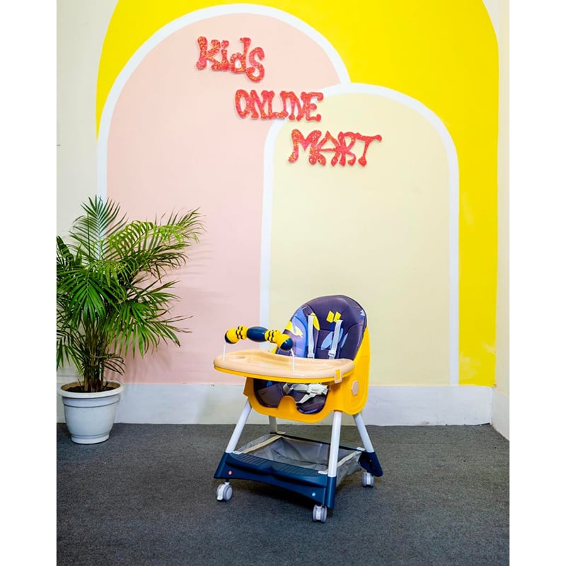 Picture of 4-in-1 Baby Premium Highchair (Blue Flower)