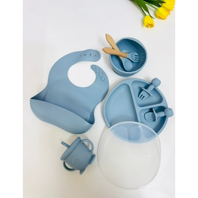 Picture of Baby Silicon Feeding Set (Sky Blue)