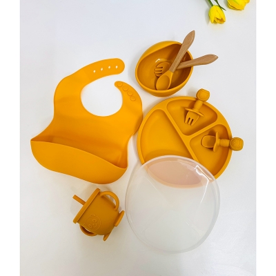 Picture of Baby Silicon Feeding Set (Yellow)