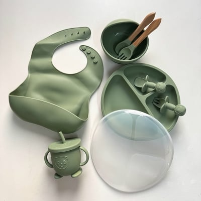 Picture of Baby Silicon Feeding Set (Pastel Green)