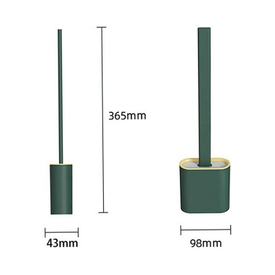 Picture of Toilet Cleaning Brush Set with TPR Soft Brush Head, Clean Toilet Corner Easily