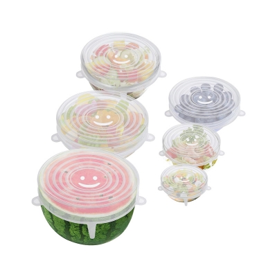 Picture of Silicone Reusable Food Wrap Bowl Pot Cover Silicone Stretch Lids Cooking Cookware Tools