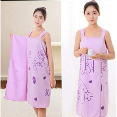 Picture of Bathroom Women Bath Towels Wearable Towel Dress