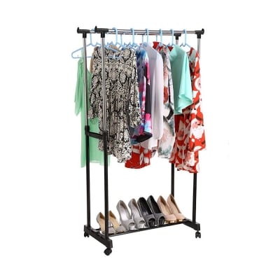 Picture of Double Pole Portable Cloth Rack / Cloth Hanger (6806)