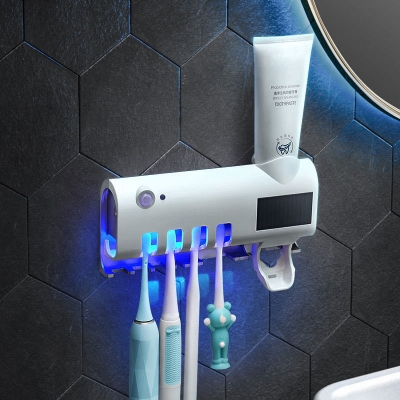 Picture of Automatic Toothpaste Dispenser with Toothbrush Holder - Multicolor