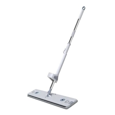 Picture of Large Flat Mop with 360° Swivel Head,Wet and Dry Household Cleaning Mop with Hands-Free Water Squeeze and Reusable Pads,Efficient Floor Cleaning for Kitchen Office