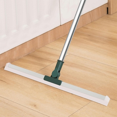 Picture of Multifunction Floor Broom,Household Silicone Wiper Floor Squeegee Perfect for Kitchen Shower Tile Pet Hair,Long Handle Anti-Static Household