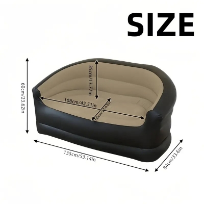 Picture of Inflatable Sofa for Camping and Outdoor Leisure, Lightweight and Portable Folding Mattress Recliner Chair, Suitable for Patio, Lawn or Backyard Use