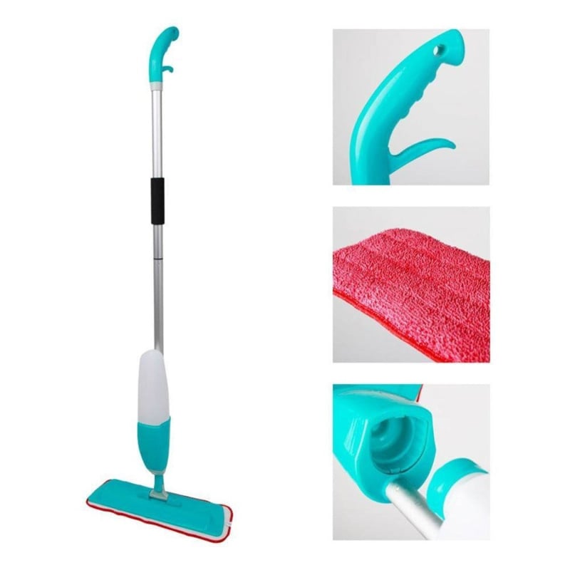 Picture of Floor Mop with Removable Washable Cleaning Pad and Integrated Water Spray Mechanism