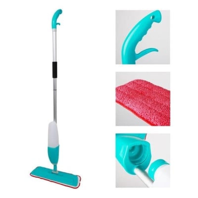 Picture of Floor Mop with Removable Washable Cleaning Pad and Integrated Water Spray Mechanism