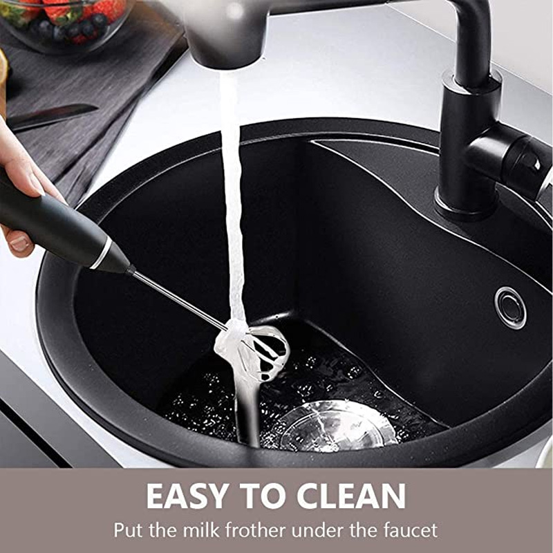 Picture of Egg Cream Sauce Stirrer Small Milk Frother Electric Whisk USB Rechargeable Kitchen Cooking Tools Bubbler