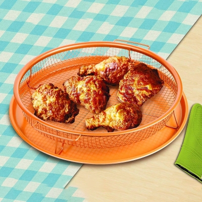 Picture of French Fries Basket Stainless Steel Heat-resistance Chips Fry Baskets Multi-function Gadgets Tools for Household Kitchen