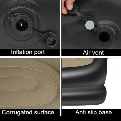 Picture of Inflatable Sofa for Camping and Outdoor Leisure, Lightweight and Portable Folding Mattress Recliner Chair, Suitable for Patio, Lawn or Backyard Use